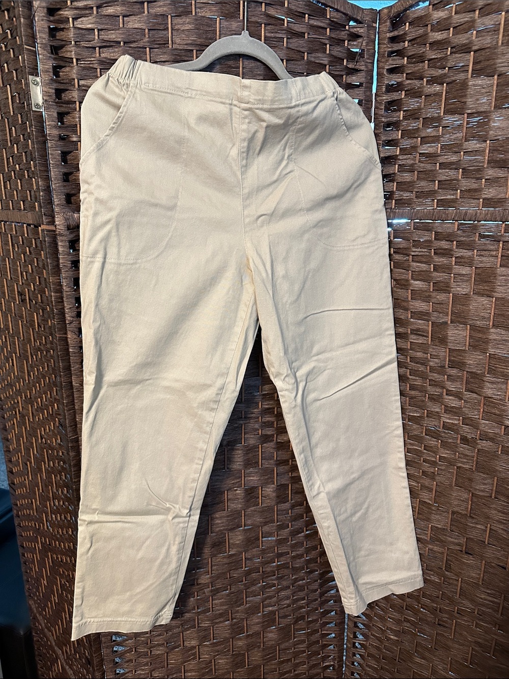 croft & barrow Women's Stretch Chinos - Light Cream